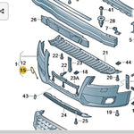 Audi A5/S5 Cabrioled 2010-2011 & Coupe/Sportback 2008-2011 Front Bumper Towing Tow Hook Eye Cover Cap 8T0807241