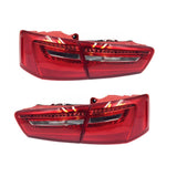 LED Rear Lights Assembly for Audi A6 C7 2012-2016Audi A6 C7 2012-2016 Outer/Inner Brake Rear Fog Lamp & Turn Signal Warning